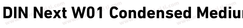 DIN Next W01 Condensed Medium字体转换